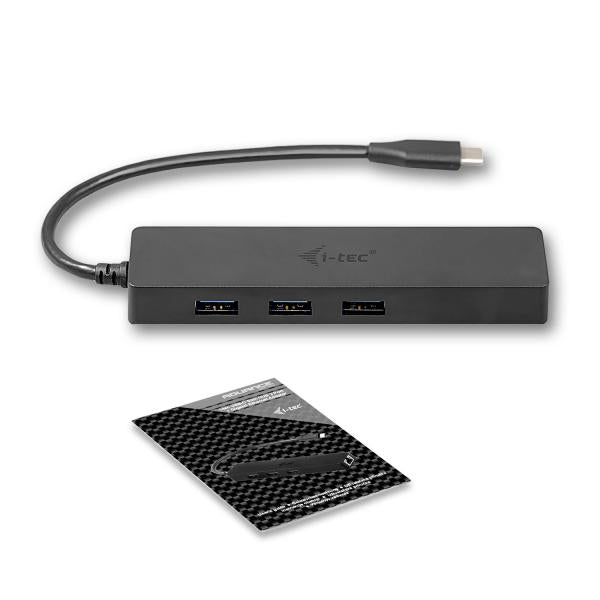 i-tec Advance C31GL3SLIM pannello drive bay Nero (USB TypeC HUB 3 Port Gbit)