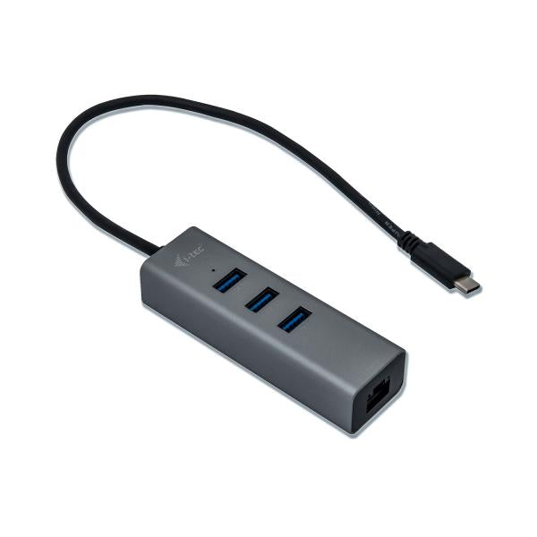 i-tec Metal C31METALG3HUB hub di interfaccia USB 3.2 Gen 2 (3.1 Gen 2) Type-C 5000 Mbit/s Grigio