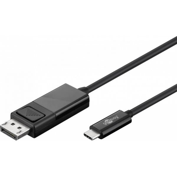 Goobay 79295 cavo e adattatore video 1,2 m USB C DisplayPort Nero