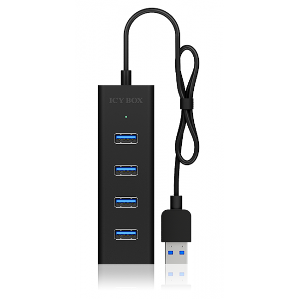 ICY BOX IB-HUB1409-U3 USB 3.2 Gen 1 (3.1 Gen 1) Type-A 5000 Mbit/s Nero