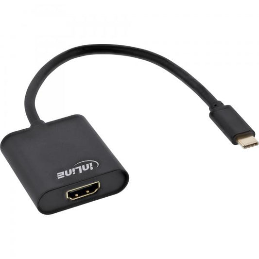 InLine Convertitore Video USB a spina HDMI, 4K2K, nero, 0.2m