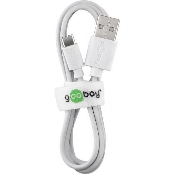 Goobay 59130 cavo USB USB 2.0 2 m USB A USB C Bianco (goobay - USB Type-C kabel - USB-C til)