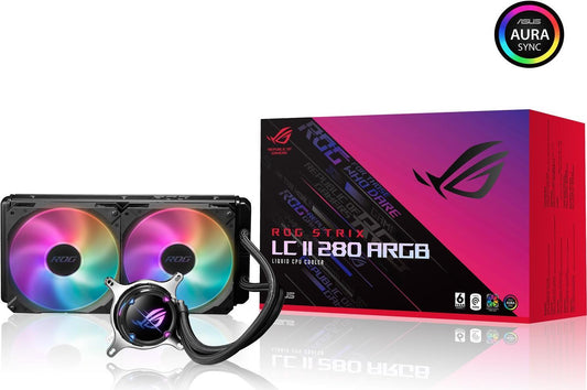 ASUS ROG STRIX LC II 280 ARGB - Prozessor-Flssigkeitskhlsystem - Khlergre: 280 mm - (fr: AM4, TR4, LGA1200, LGA1700, AM5, LGA115x Socket) - Aluminium mit Kupferbasis - 140 mm (90RC00C1-M0UAY1)