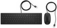 HP Pavilion 400 - Tastatur-und-Maus-Set - USB - Deutsch - Jet Black (4CE97AA#ABD)