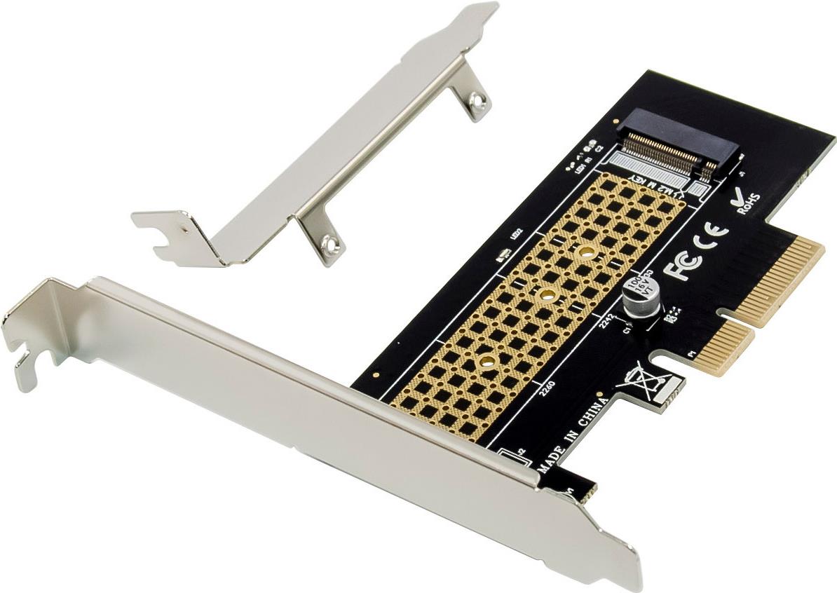 InLine PCIe Karte zu 1x intern NVMe M.2 Key M x4 (76660V)