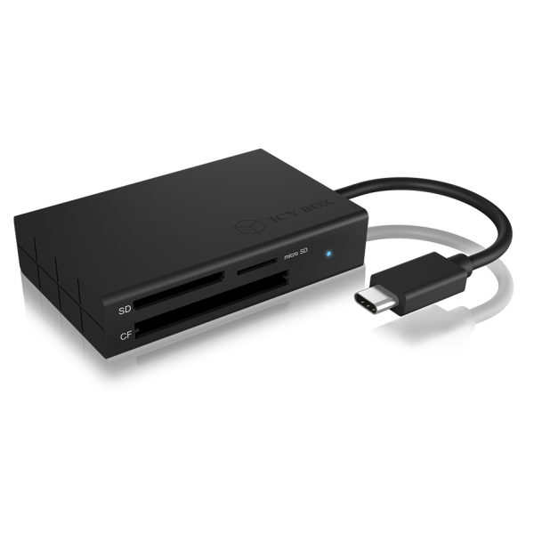 ICY BOX IB-CR401-C3 USB 3.0 (3.1 Gen 1) Type-C Nero lettore di schede