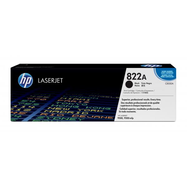 HP 822A Black Original LaserJet Toner Cartridge cartuccia toner 1 pz Originale Nero