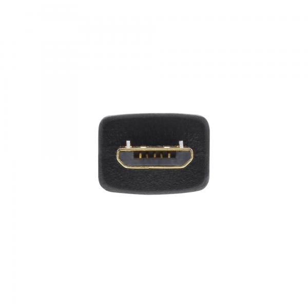 InLine Cavo USB 2.0 Micro, A maschio / Micro B maschio, 0,3m, Piatto, dorato