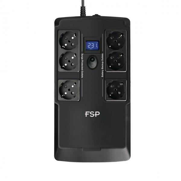 FSP NanoFit 800 gruppo di continuit [UPS] Standby [Offline] 0,8 kVA 480 W 6 presa[e] AC (FSP NanoFit 800 - UPS - 480 Watt - 800)
