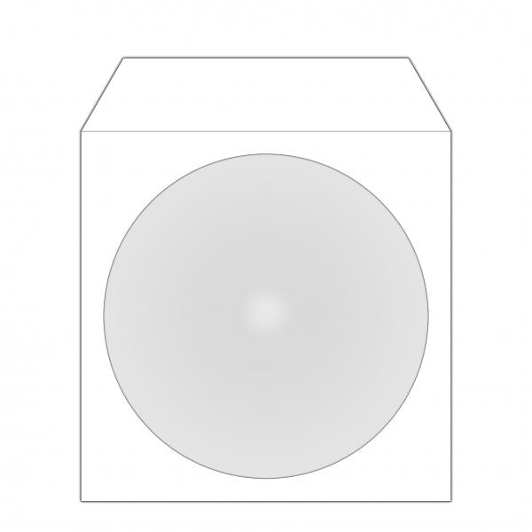 MediaRange BOX65 custodia CD/DVD Custodia a tasca 1 dischi Bianco