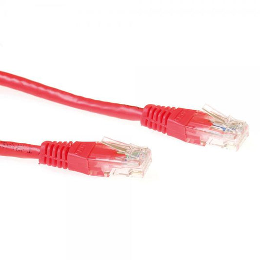 ACT IB8500 cavo di rete Rosso 0,5 m Cat6 U/UTP (UTP)