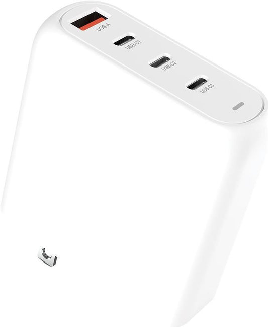 Creative - Netzteil - 100 Watt - 5 A - Fast Charge, PD 3,0, Apple 2,4A, QC 4,0+ - 4 Ausgabeanschlussstellen (24 pin USB-C, USB) - wei (51MZ0520AA000)