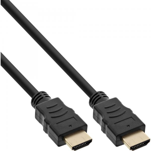 InLine Cavo HDMI 1.4, 4K2K, High Speed, Ethernet, 5m, dorato
