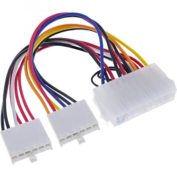InLine Cavo di alimentazione int. da 20pin ATX M a 12+12pin P8/P9 AT M, 0,2m