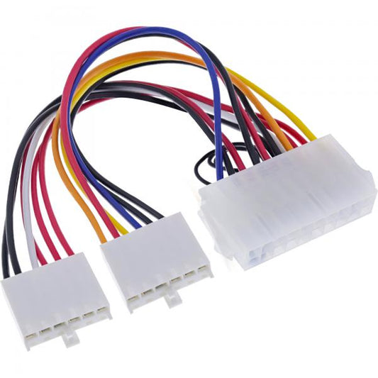 InLine Cavo di alimentazione int. da 20pin ATX M a 12+12pin P8/P9 AT M, 0,2m