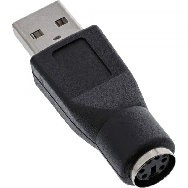 InLine Adattatore USB A maschio / PS/2 Mini Din 6pin femmina