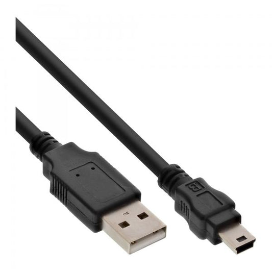 InLine Cavo USB 2.0 Mini, A M / B M (5pol.), 3m, Sony, Casio, Palm, Canon, HP