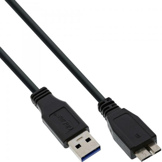 InLine Cavo USB 3.2 Gen.1 A maschio / Micro B maschio, 1m, nero