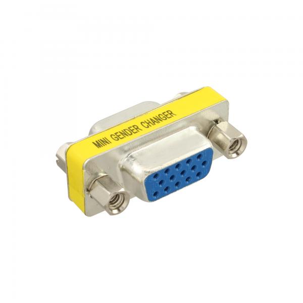 InLine Adattatore VGA Sub-D 15pin femmina / femmina, Mini-Gender-Changer