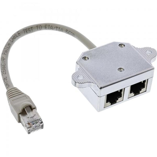 InLine Duplicatore di porte ISDN, da spina RJ45 a 2x presa RJ45, 0,15m