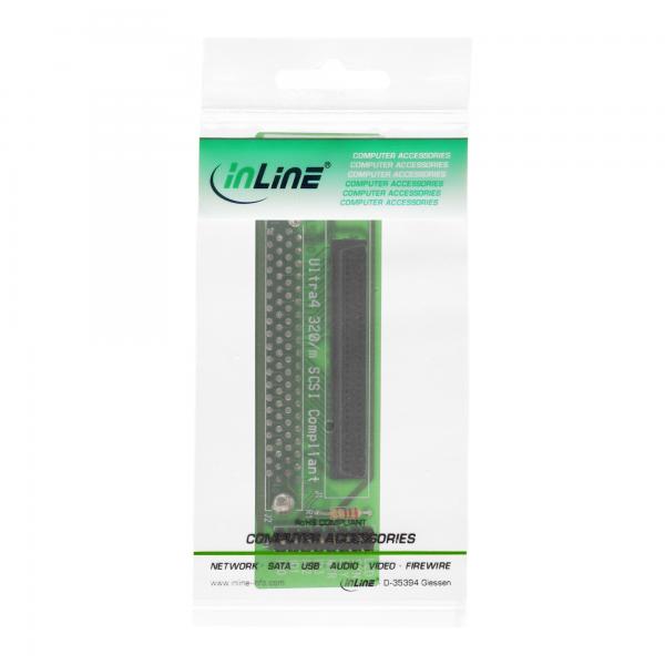 InLine Adattatore SCSI-SCA U320 IDC 80pin femmina a 68pin mini Sub D femmina
