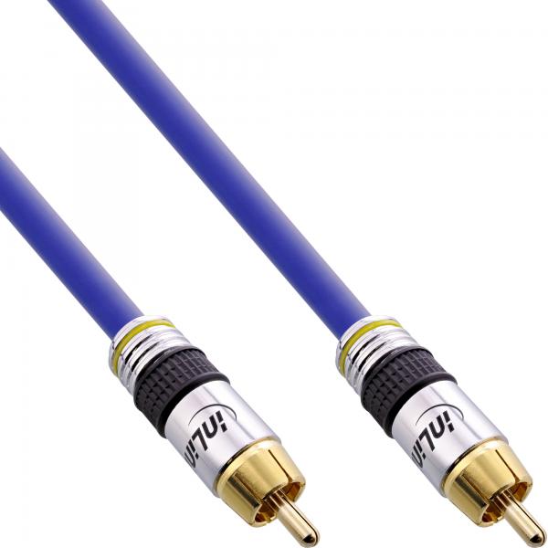 InLine Cavo Audio Digital & Video 1x RCA M-M, 5m, dorato, PREMIUM