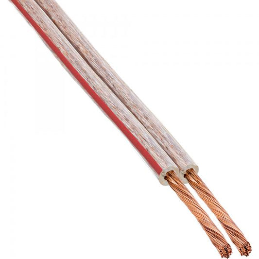 InLine Cavo per altoparlanti , 2x2,5mm, CCA, trasparente, 100m