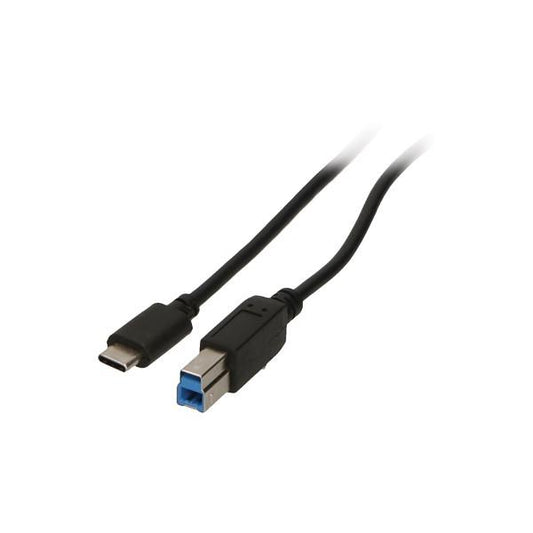 2-Power CAB5014A cavo USB 1 m USB C USB B Nero (1M USB Type-C to USB Type-B Data Cable)