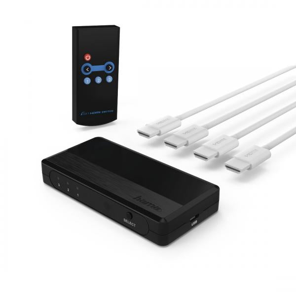 Hama 00121760 conmutador de vídeo HDMI