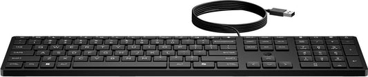 HP Desktop 320K - Tastatur - 3-Zonen-Layout, flache Tastenreise (9SR37UT#AKC)
