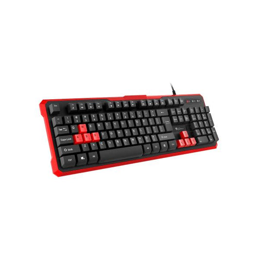 GENESIS RHOD 110 tastiera USB QWERTY US International Nero, Rosso