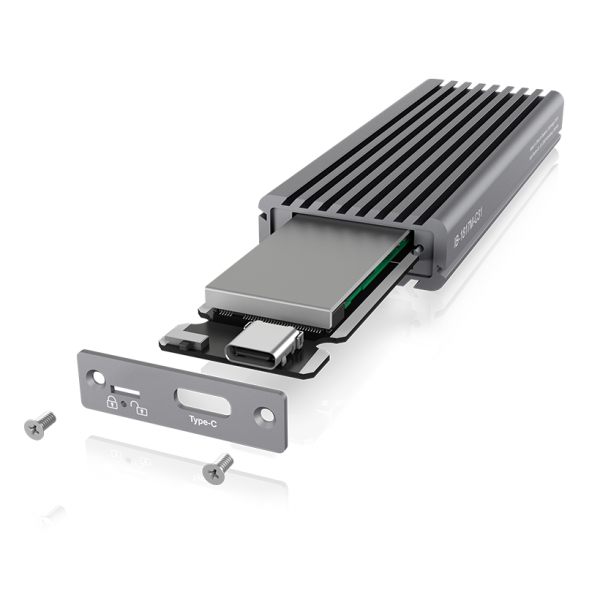 ICY BOX IB-1817M-C31 contenitore di unità di archiviazione M.2 SSD enclosure Nero