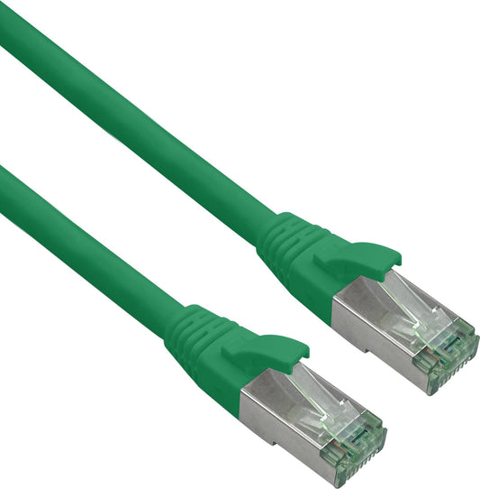 Herweck Helos - Patch-Kabel - RJ-45 (M) zu RJ-45 (M) - 3,0m - 6 mm - SFTP, PiMF - CAT 7 (Kabel) / CAT 6a (Anschlsse) - halogenfrei, Knickschutzmanschette - grn (363721)