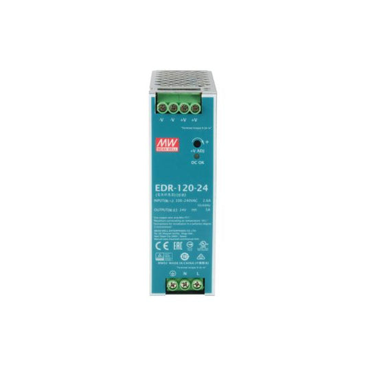 LevelOne POW-2441 alimentatore per computer 120 W Colore menta, Argento