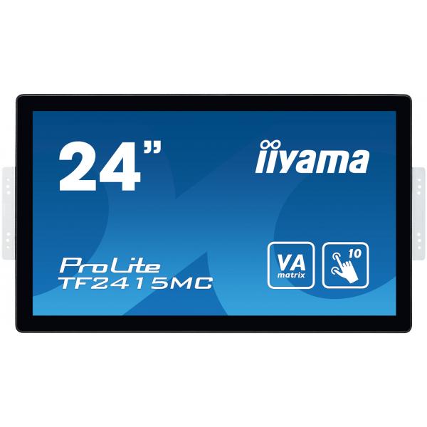 iiyama ProLite TF2415MC-B2 Monitor PC 60,5 cm [23.8] 1920 x 1080 Pixel Full HD LED Touch screen Multi utente Nero (iiyama ProLite TF2415MC-B2 24' Capacitive Touch Screen Display)
