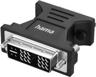 Hama Essential Line - Videoadapter - Single Link - DVI-I (M) zu HD-15 (VGA) (W) - Schwarz (00300090)