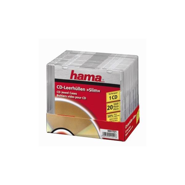 Hama 00011521 custodia CD/DVD Trasparente