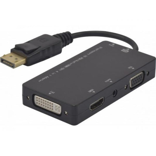 Hypertec 127377-HY cavo e adattatore video DisplayPort DVI-D + VGA (D-Sub) + HDMI Nero