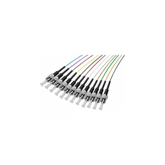 Hypertec 392256-HY cavo a fibre ottiche 2 m 12x ST Pigtail OS2 Multicolore