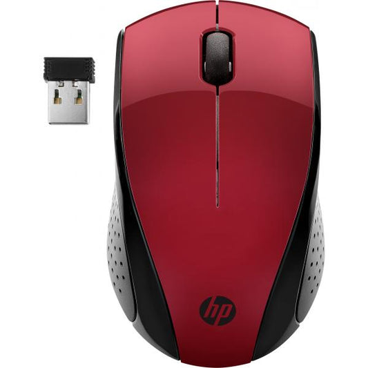 HP Wireless Mouse 220 [Sunset Red] (Wireless Mouse 220 S Red - 220, Ambidextrous, Optical, - RF Wireless, 1600 DPI, Black, Red - Warranty: 6M)