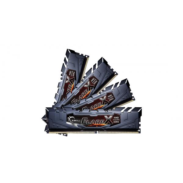 G.Skill Flare X (for AMD) F4-3200C16Q-64GFX memoria 64 GB DDR4 3200 MHz
