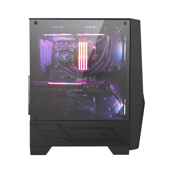 MSI MAG FORGE 100R computer case Midi Tower Nero, Trasparente