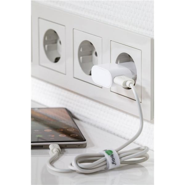Goobay 44948 Caricabatterie per dispositivi mobili Universale Nero AC Interno (Goobay USB Charger. 1x USB Port. White)