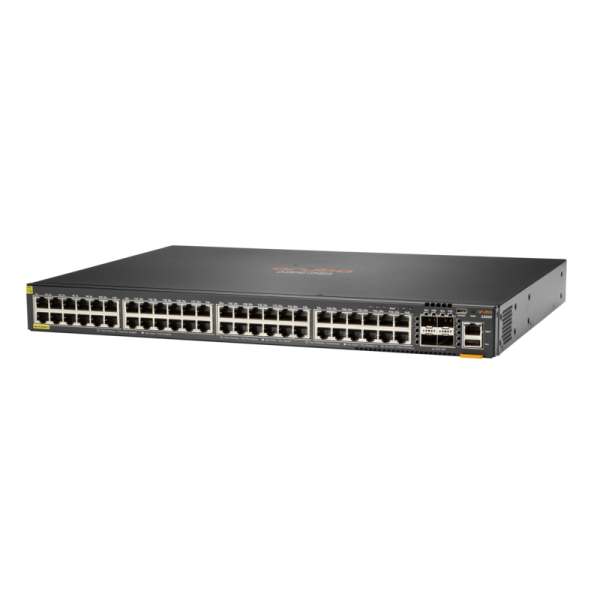 Hewlett Packard Enterprise Aruba 6300F 48-port 1GbE Class 4 PoE & 4-port SFP56 Gestito L3 Gigabit Ethernet (10/100/1000) Grigio 1U Supporto Power over Ethernet (PoE)