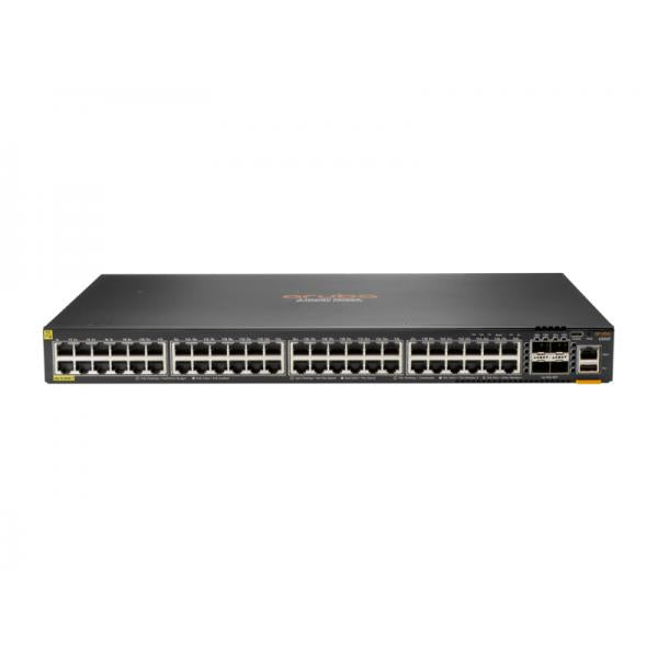 Hewlett Packard Enterprise Aruba 6300F 48-port 1GbE Class 4 PoE & 4-port SFP56 Gestito L3 Gigabit Ethernet (10/100/1000) Grigio 1U Supporto Power over Ethernet (PoE)