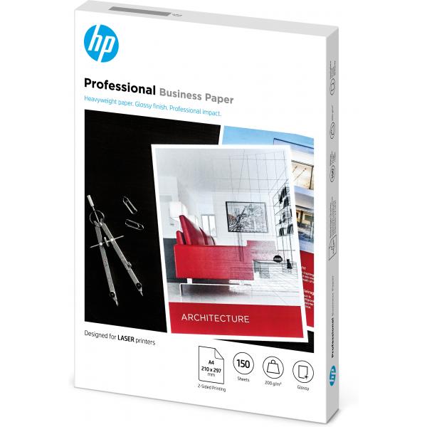 HP Carta patinata professionale originale per stampa laser: formato A4, 200 g/m