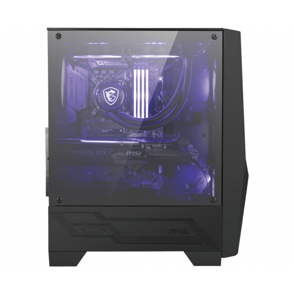 MSI MAG FORGE 100M Midi Tower Nero, Trasparente