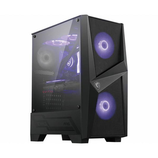 MSI MAG FORGE 100M Midi Tower Nero, Trasparente
