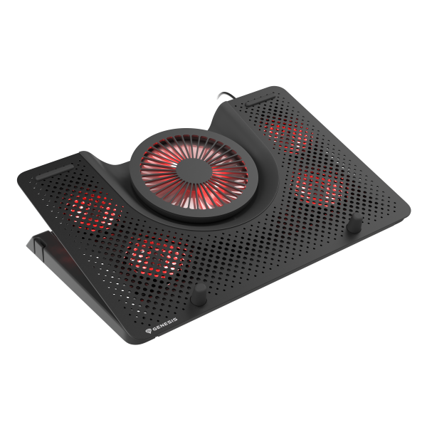 GENESIS Oxid 550 base di raffreddamento per notebook 43,9 cm (17.3") 2800 Giri/min Nero