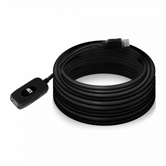 ACT AC6010 cavo USB 10 m USB 2.0 USB A Nero